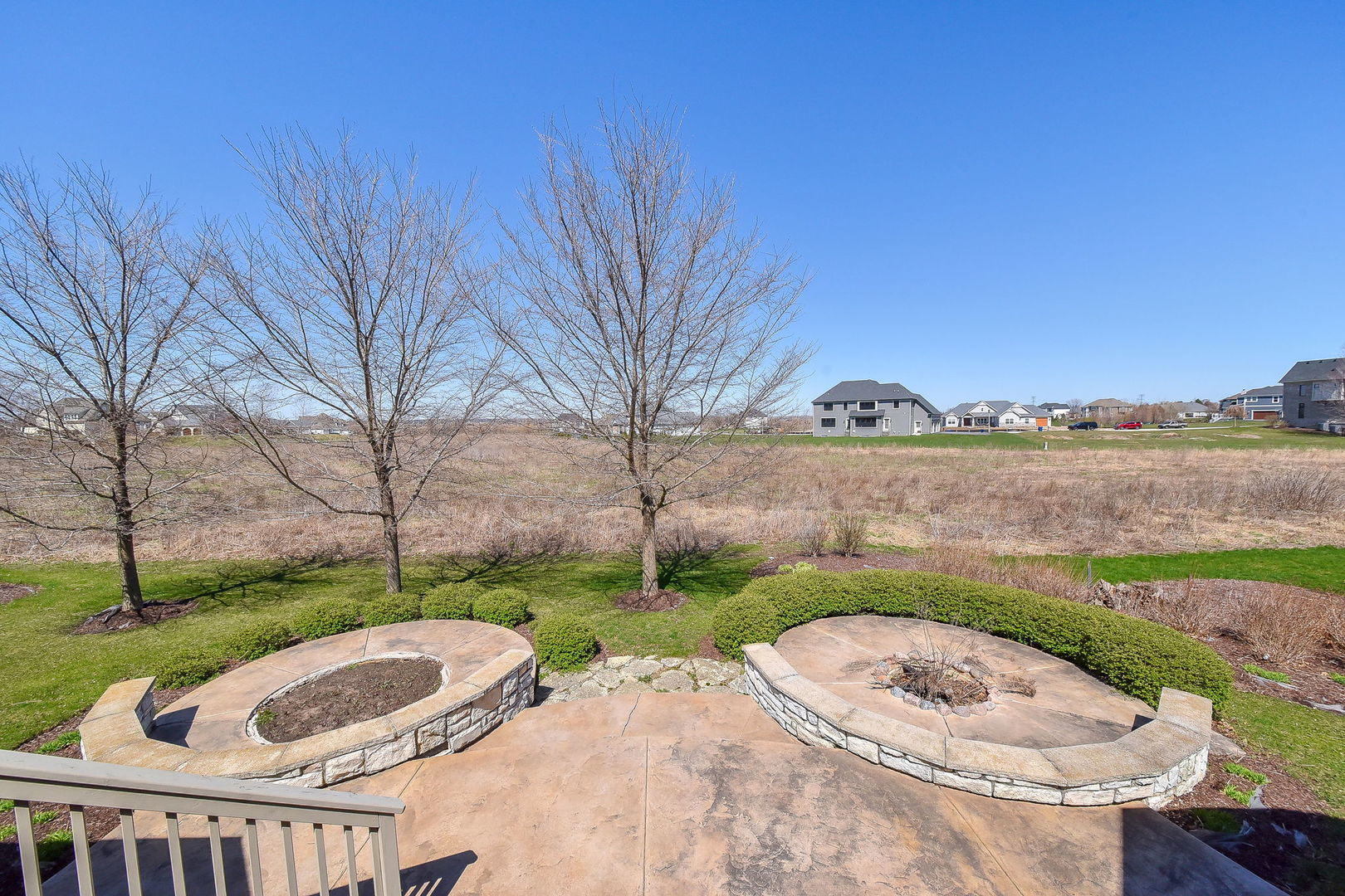 1737 Hunters Ridge Lane Sugar Grove, IL 60554 - Photo 45 of 50 a view of a backyard with a garden and outdoor seating