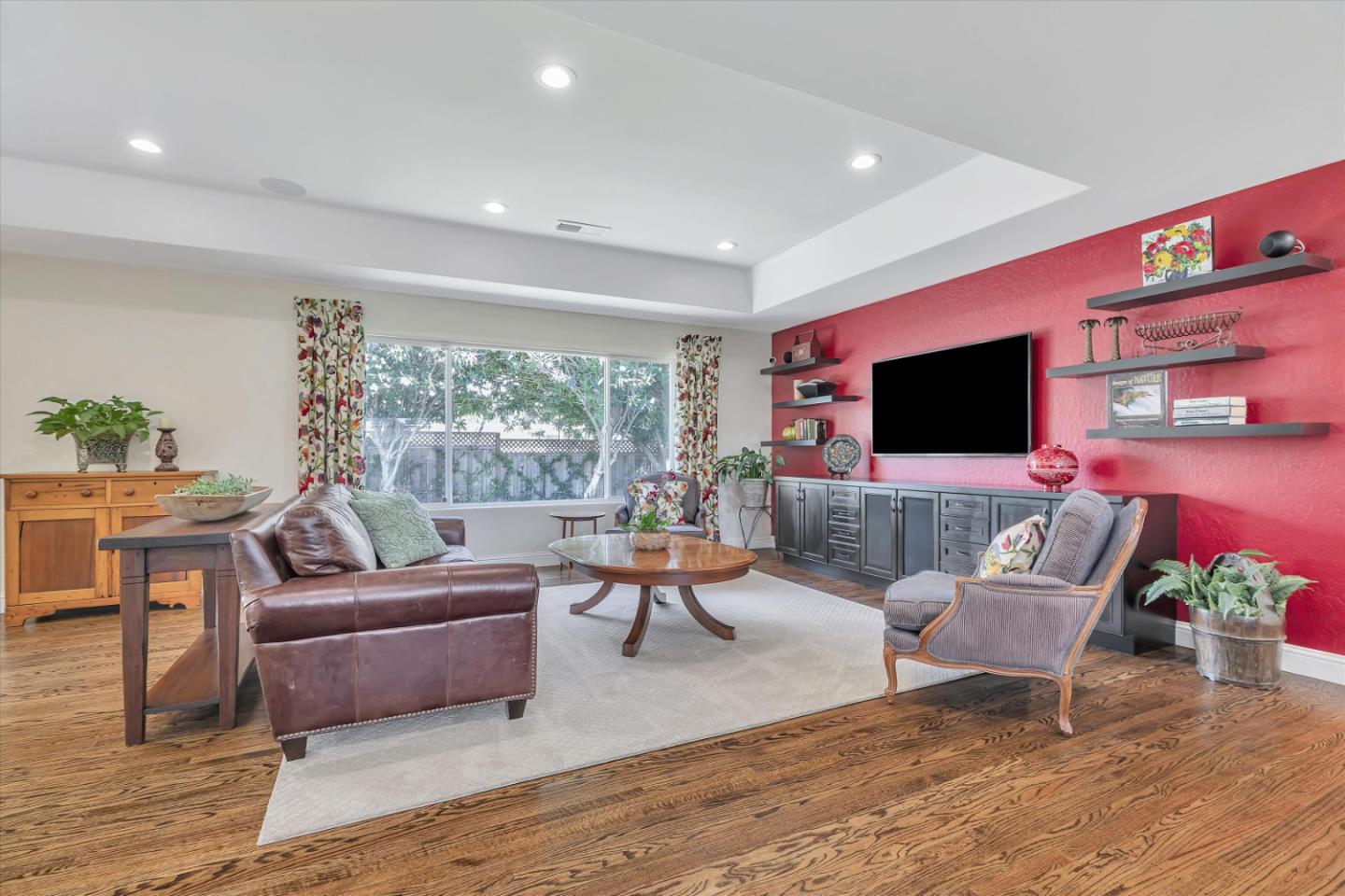 1190 Bruckner Circle Mountain View, CA 94040 - Photo 5 of 51 a living room with furniture and a flat screen tv