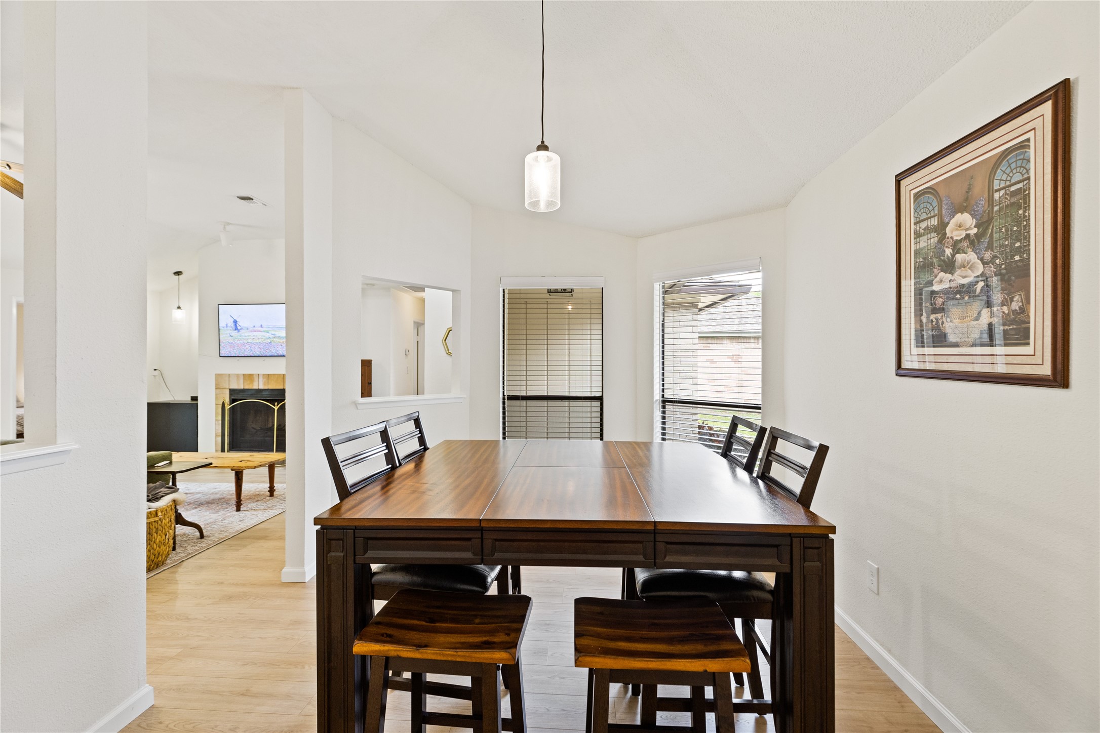9719 Orangevale Drive Spring, TX 77379 - Photo 10 of 32 Open attractive dining area with large windows allowing for abundant natural light.