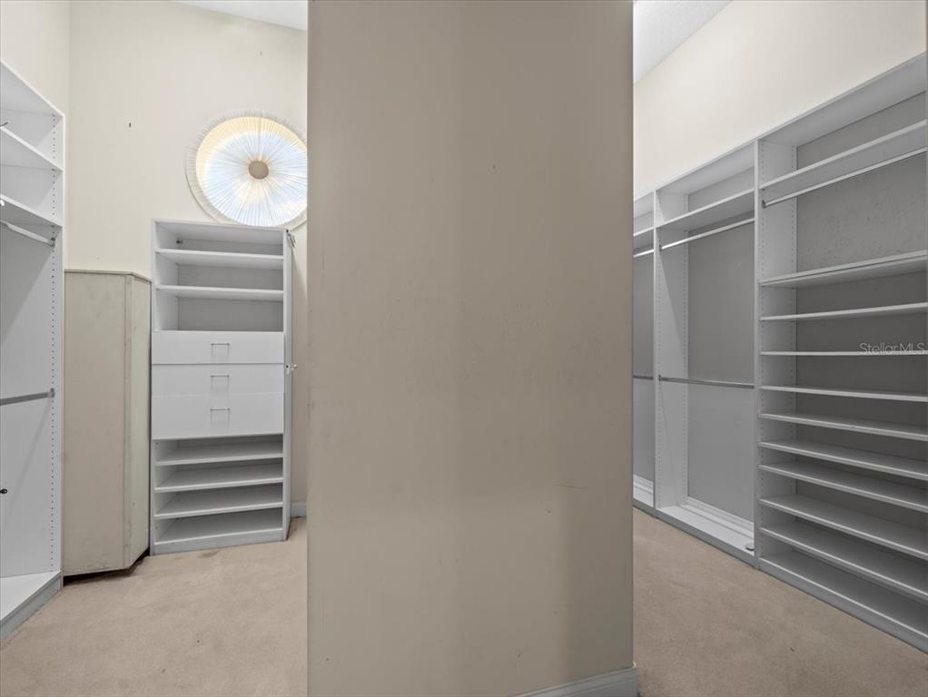 4529 Cheval Boulevard Lutz, FL 33558 - Photo 40 of 83 a view of walk in closet with empty racks