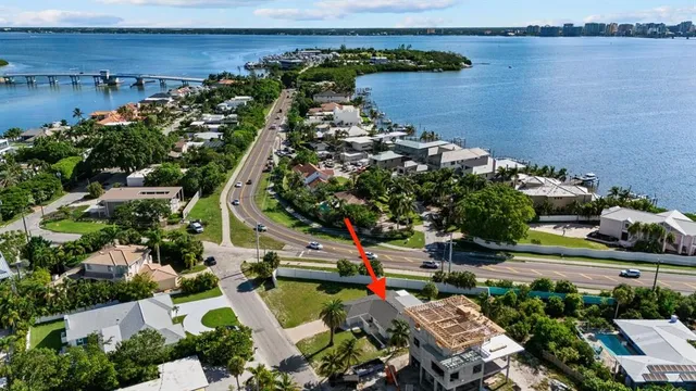 an aerial view of a city