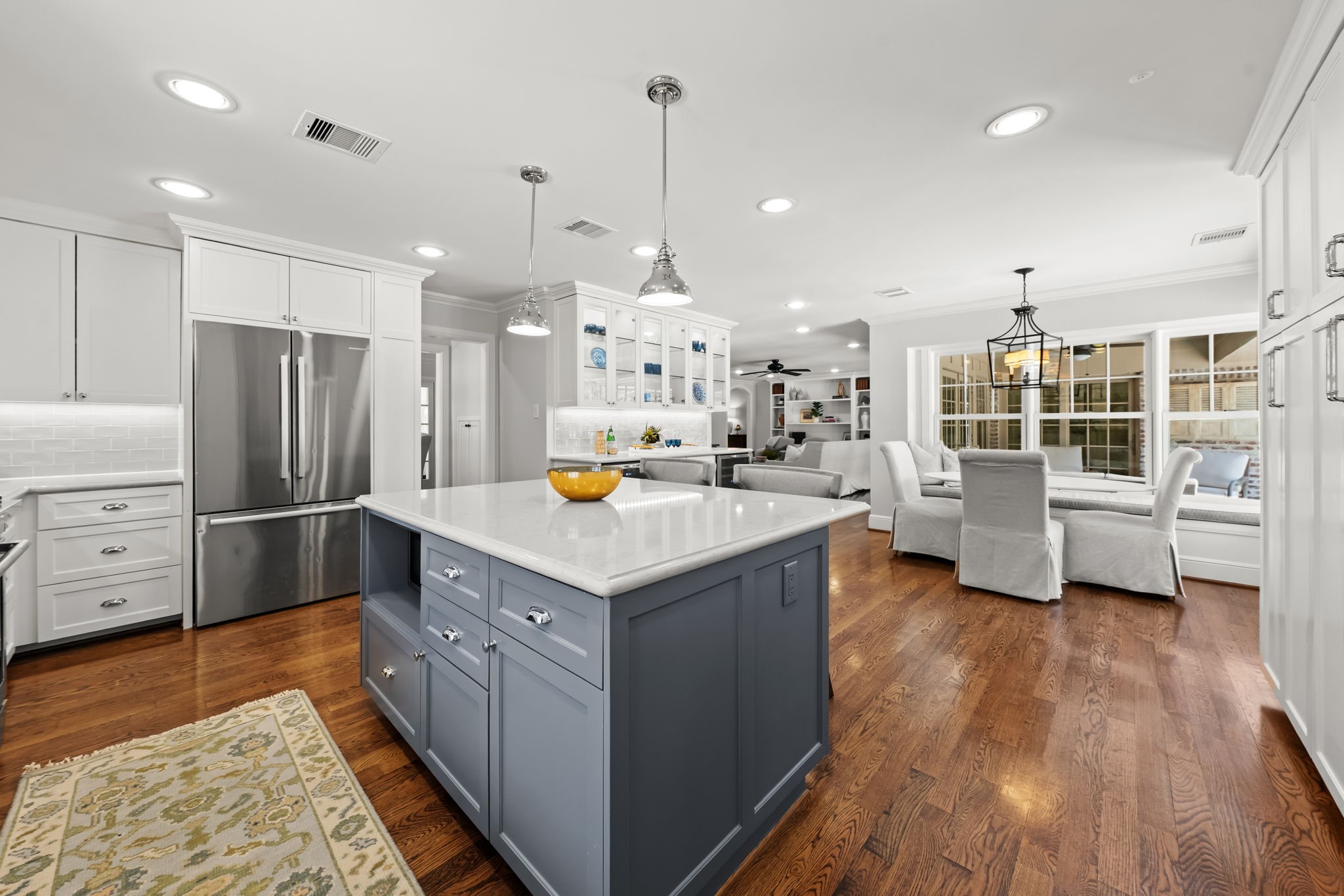13614 Apple Tree Road Houston, TX 77079 - Photo 18 of 38 a kitchen with counter top space and stainless steel appliances