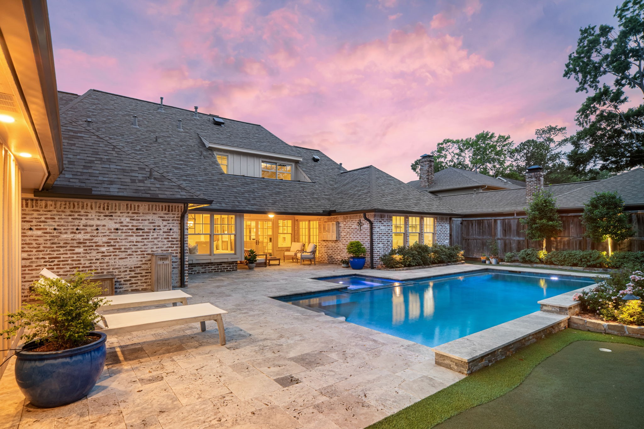 13614 Apple Tree Road Houston, TX 77079 - Photo 38 of 38 a view of a house with pool and chairs