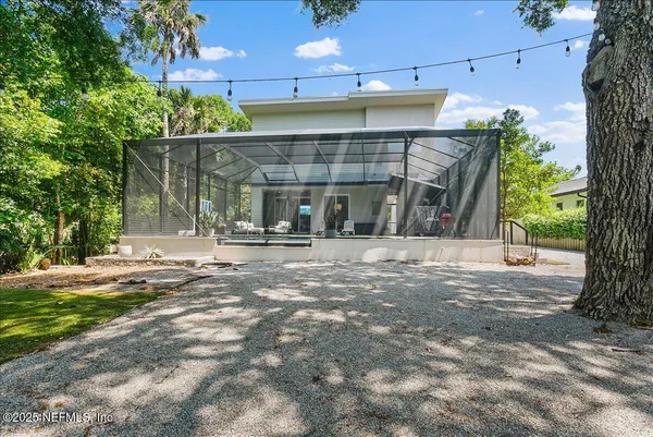 a view of a outdoor space with trees