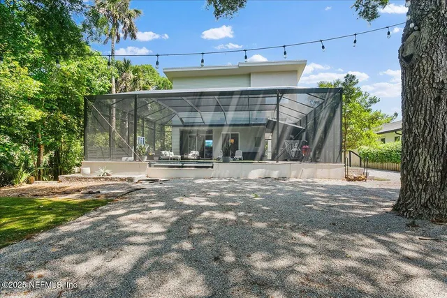 a view of a outdoor space with trees