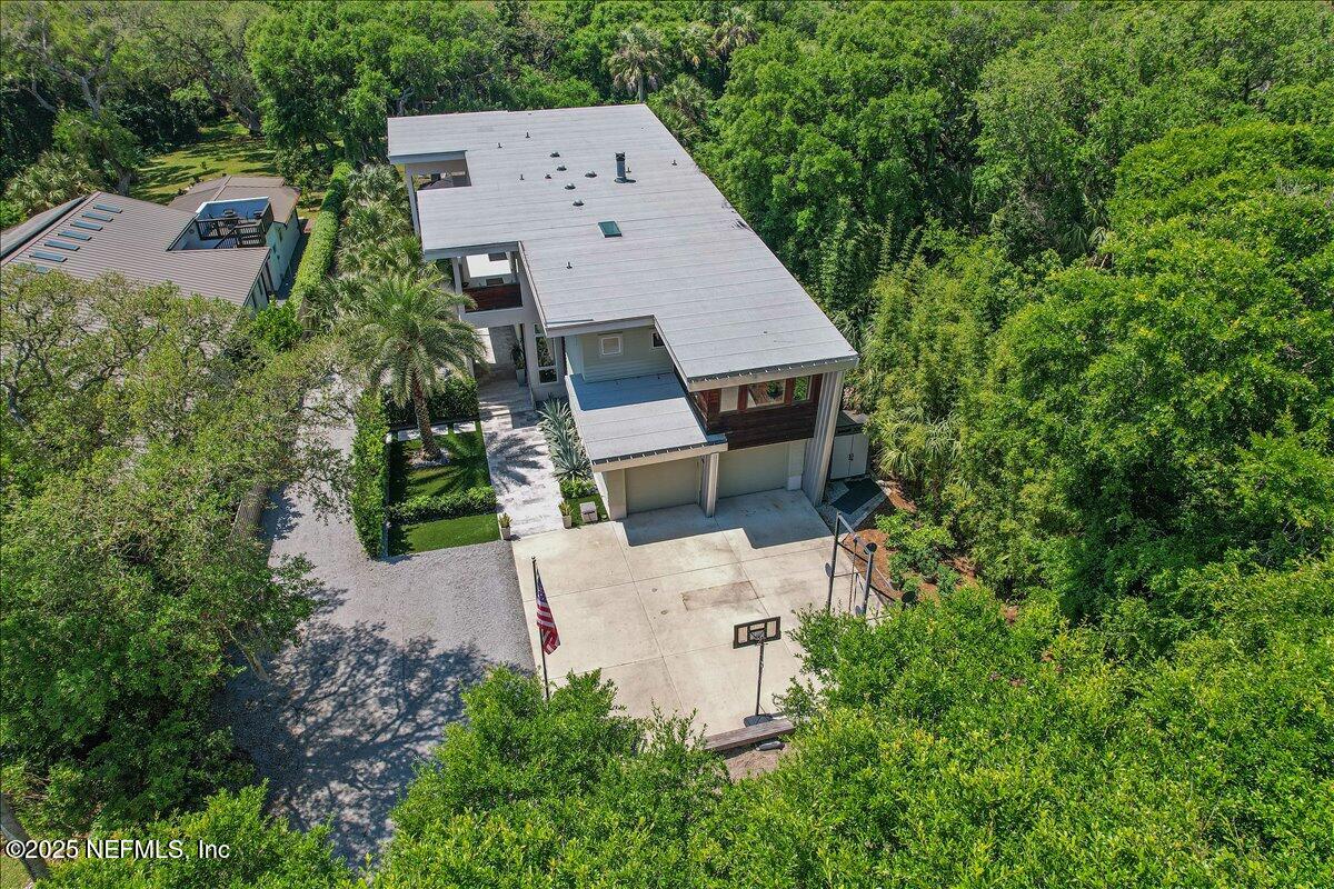 2446 Seminole Road Atlantic Beach, FL 32233 - Photo 40 of 45 an aerial view of a house with garden space and street view
