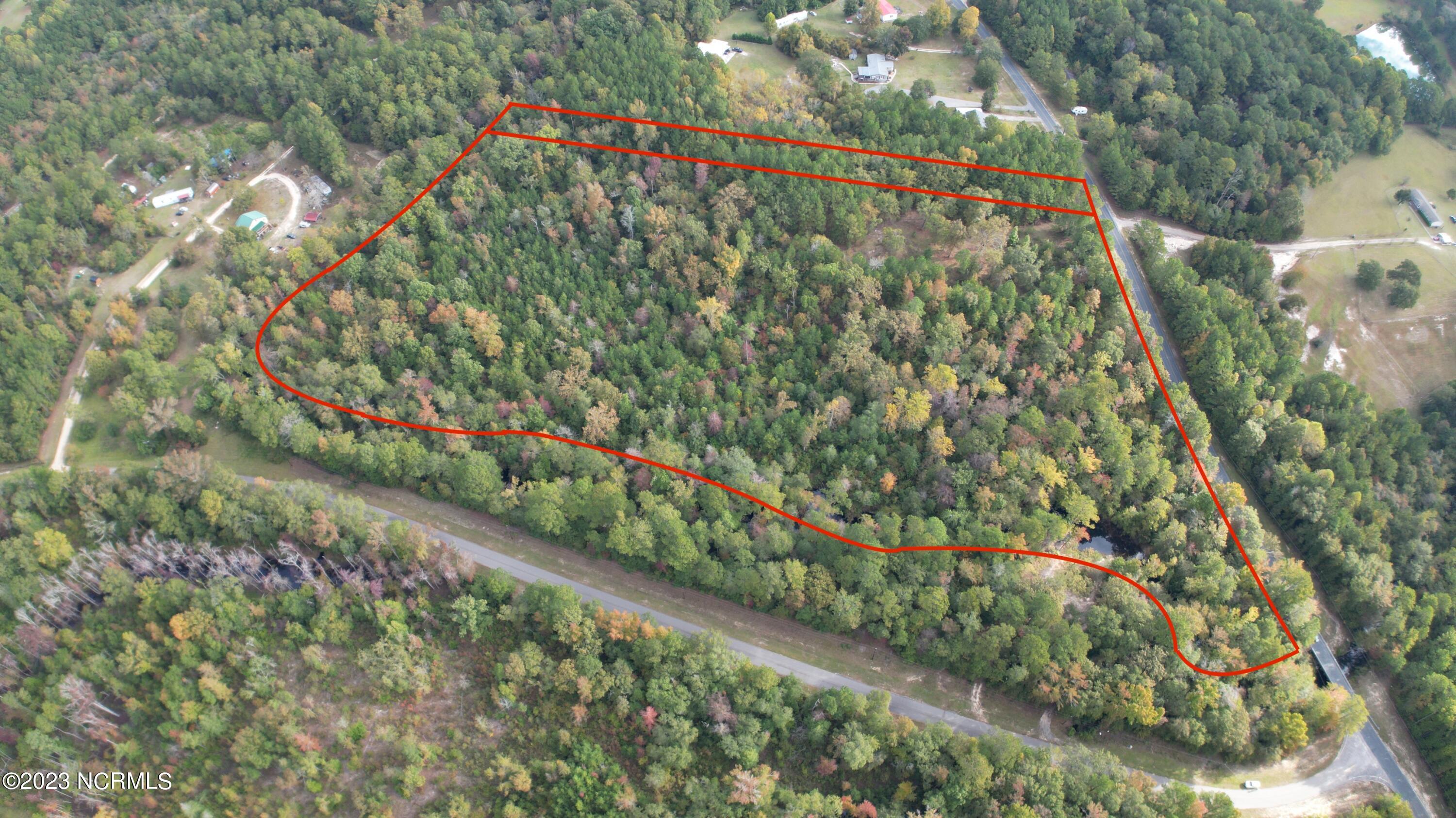 18.33-acre McPherson Road Vass, NC 28394 - Photo 2 of 39 DJI_0059 Outline