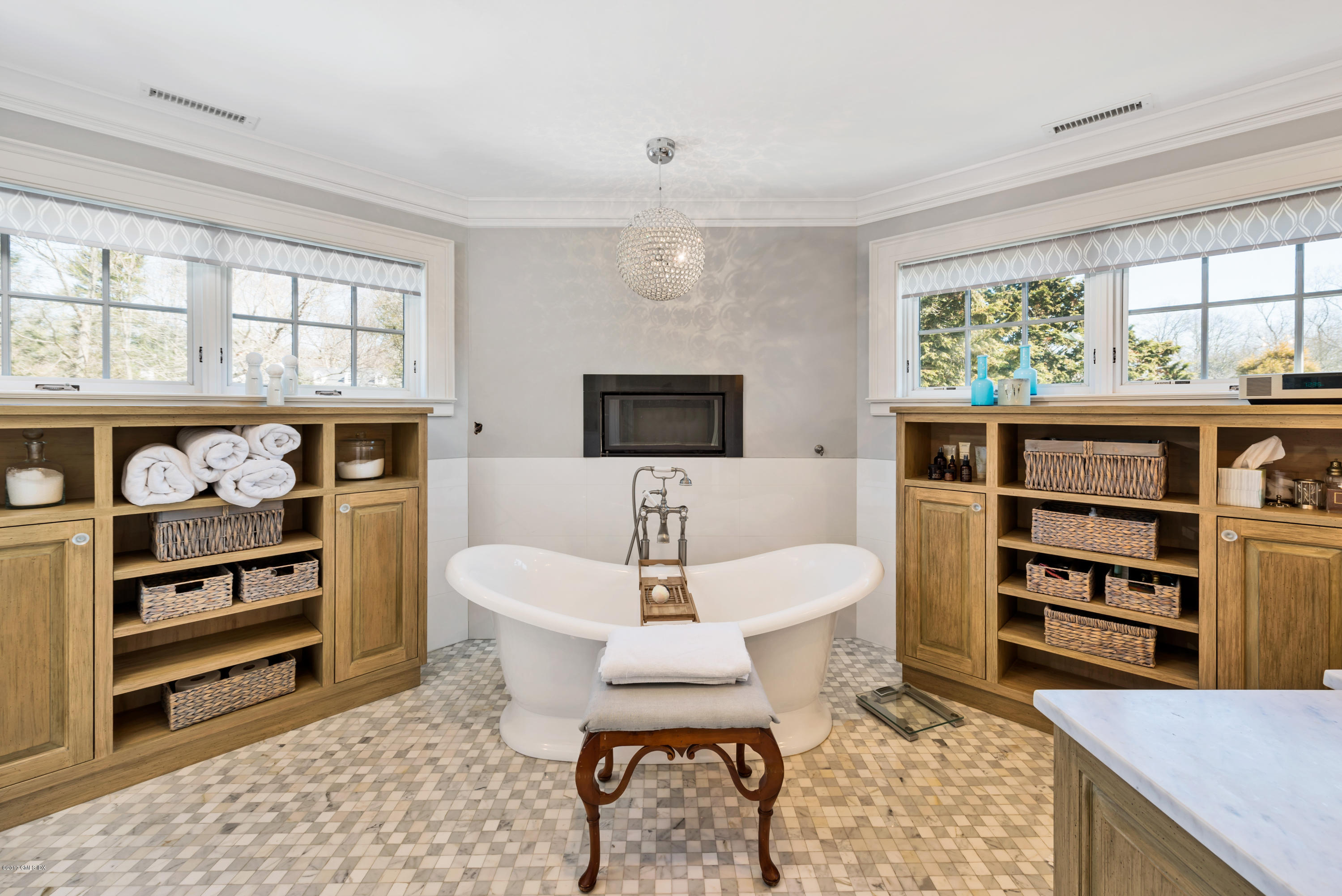 136 Parsonage Road Greenwich, CT 06830 - Photo 16 of 35 a living room with furniture and a flat screen tv