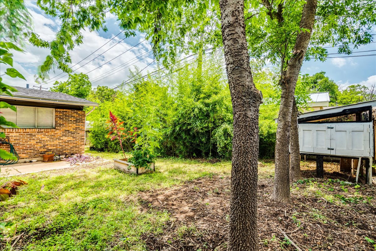 1417 Braes Ridge Drive, Unit B Austin, TX 78723 - Photo 21 of 22 a backyard of a house with lots of green space