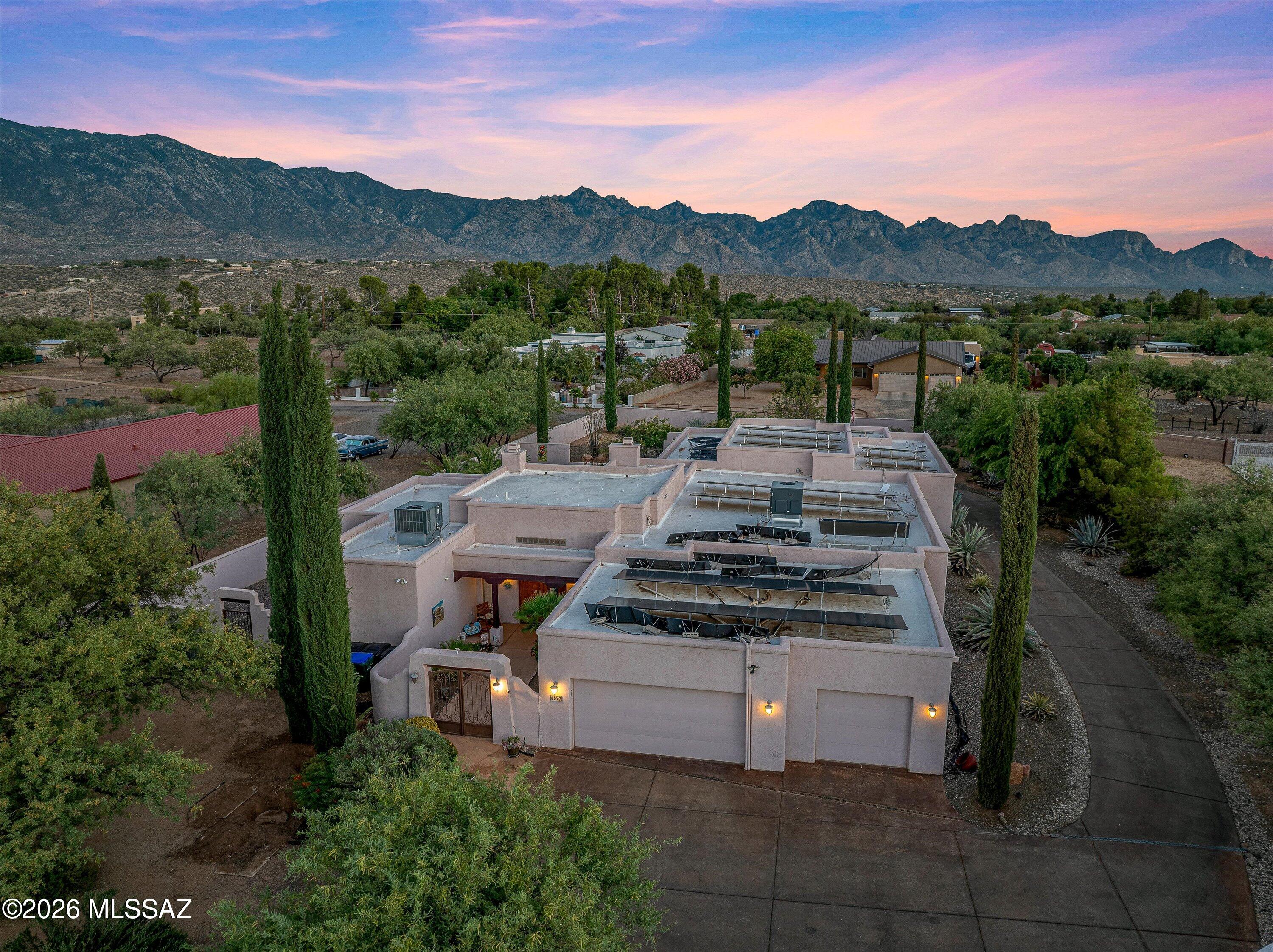 4677 East Rail N Road Tucson, AZ 85739 - Photo 1 of 48 Stunning view of the Catalina Mountains for breathtaking sunrises and sunsets