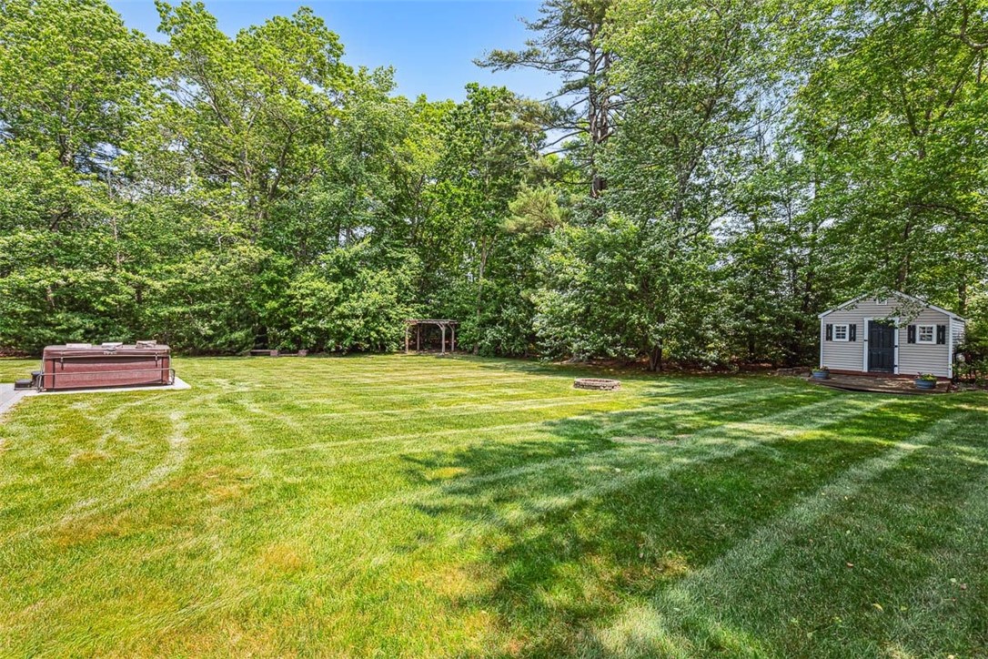 25 Shannon Road Exeter, RI 02822 - Photo 42 of 43 Back yard with shed, hot tub