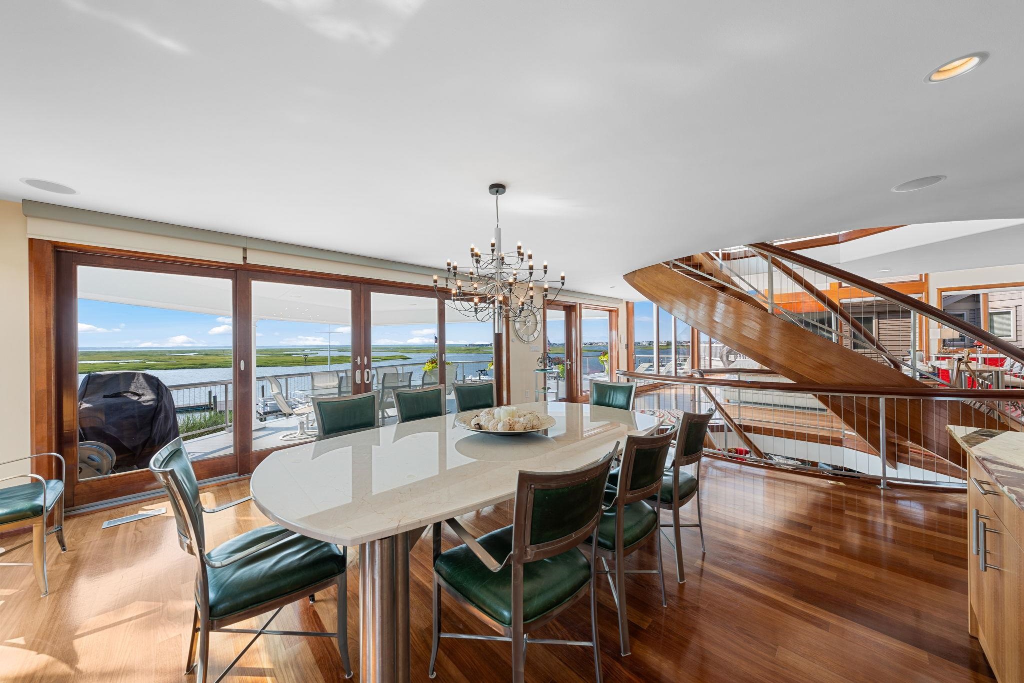 5878 Ocean Drive Avalon, NJ 08202 - Photo 30 of 50 a view of a dining room with furniture window and outside view
