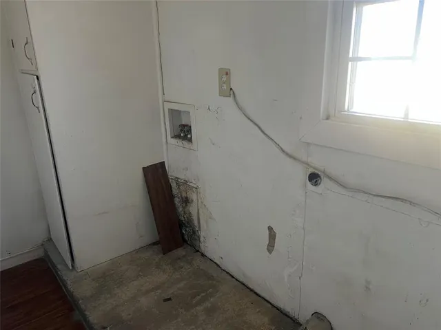 a close view of water heater room