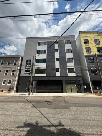 a front view of a building