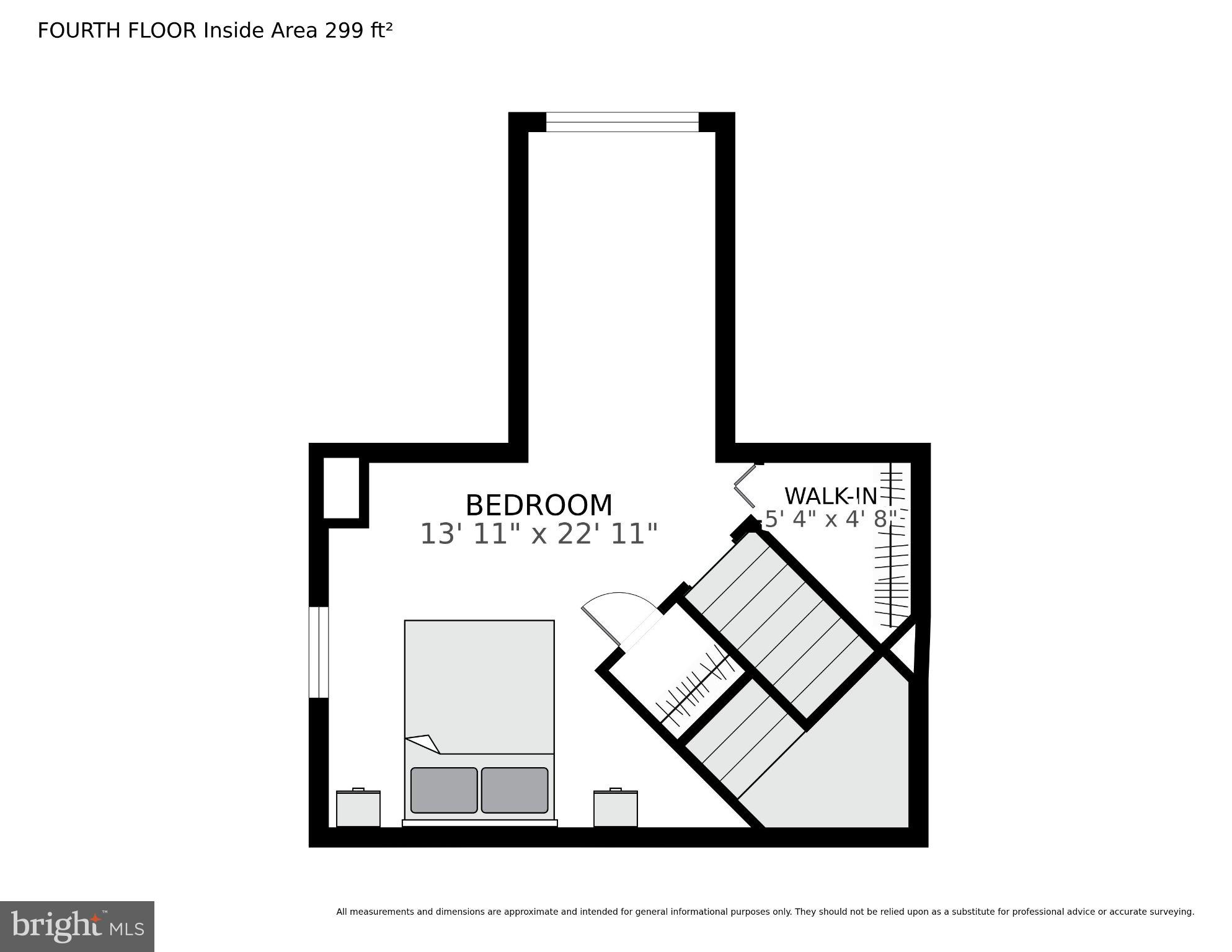 300 Center Lane Occoquan, VA 22125 - Photo 49 of 50 Spacious fourth-floor bedroom layout.