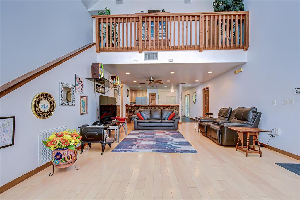 3719 Moores Lake Road Dover, FL 33527 - Photo 9 of 29 a living room with lots of furniture and a clock