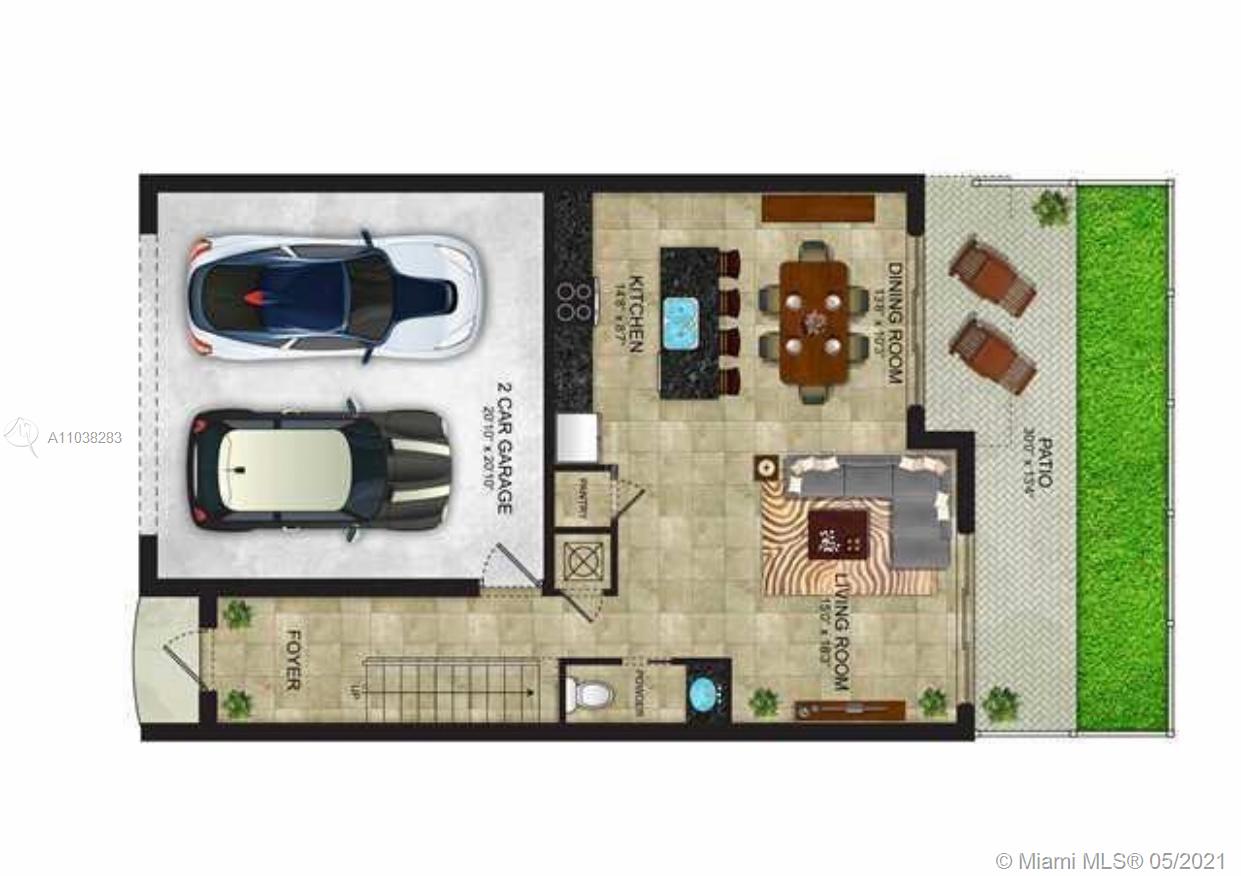 3318 Day Avenue, Unit 2 Miami, FL 33133 - Photo 3 of 29 a black and white photo of a living room