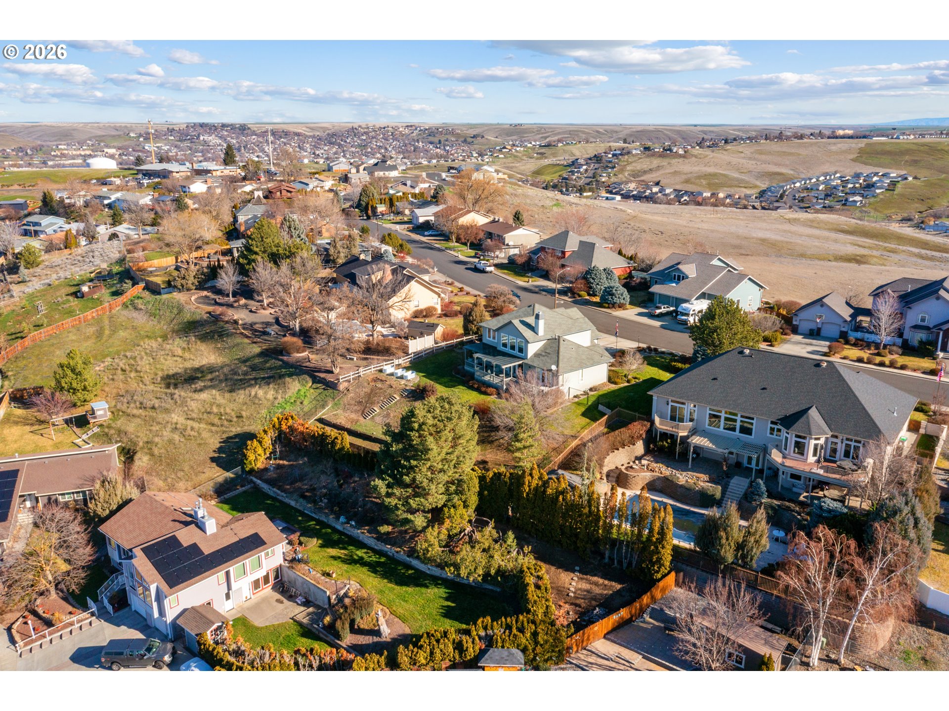 1741 Southwest 18th Street Pendleton, OR 97801 - Photo 33 of 38 an aerial view of a city and ocean view