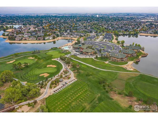 a view of field with ocean view