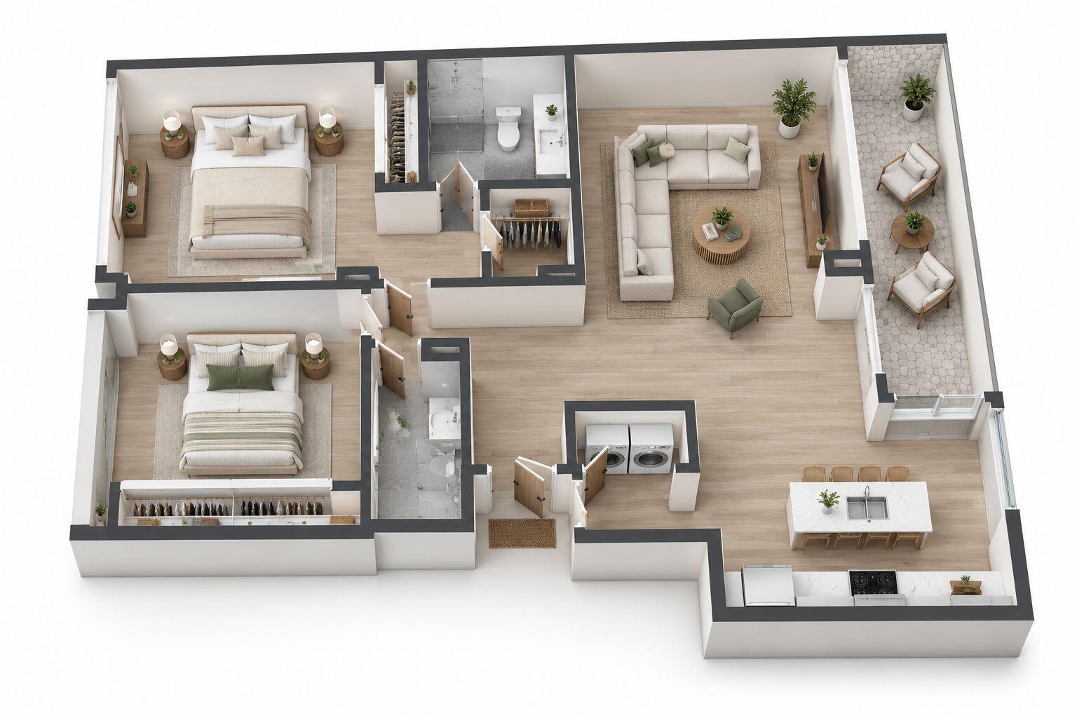 2000 South Ocean Boulevard, Unit 16B Boca Raton, FL 33432 - Photo 75 of 75 Floorplan