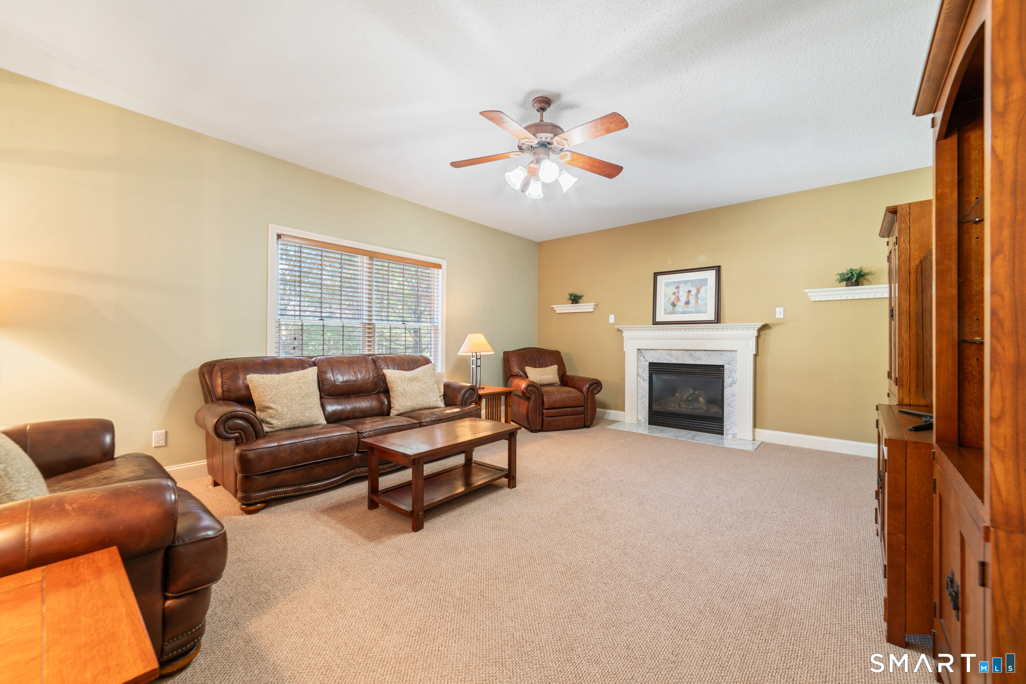 23 Mountain Pond Road Southington, CT 06489 - Photo 14 of 39 a living room with furniture and a fireplace