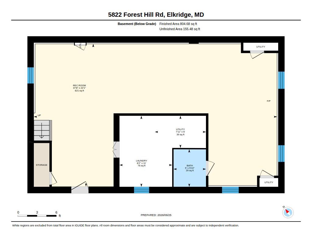 5822 Forest Hill Road Elkridge, MD 21075 - Photo 55 of 55 Floorplan - lower level
