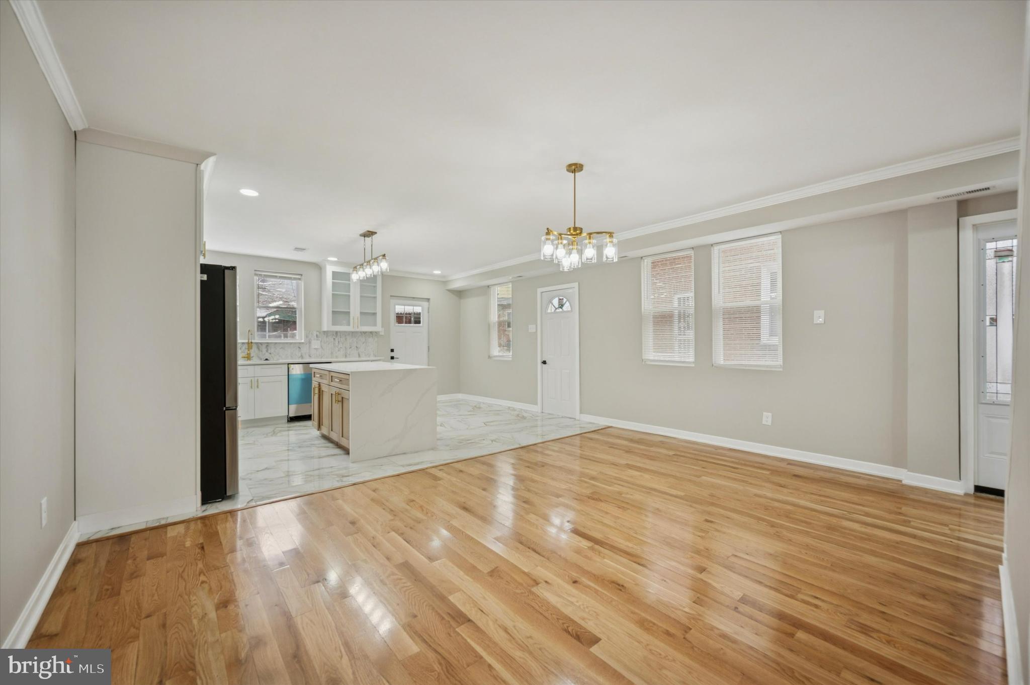 6866 North 19th Street Philadelphia, PA 19126 - Photo 9 of 28 a view of a kitchen with wooden floor