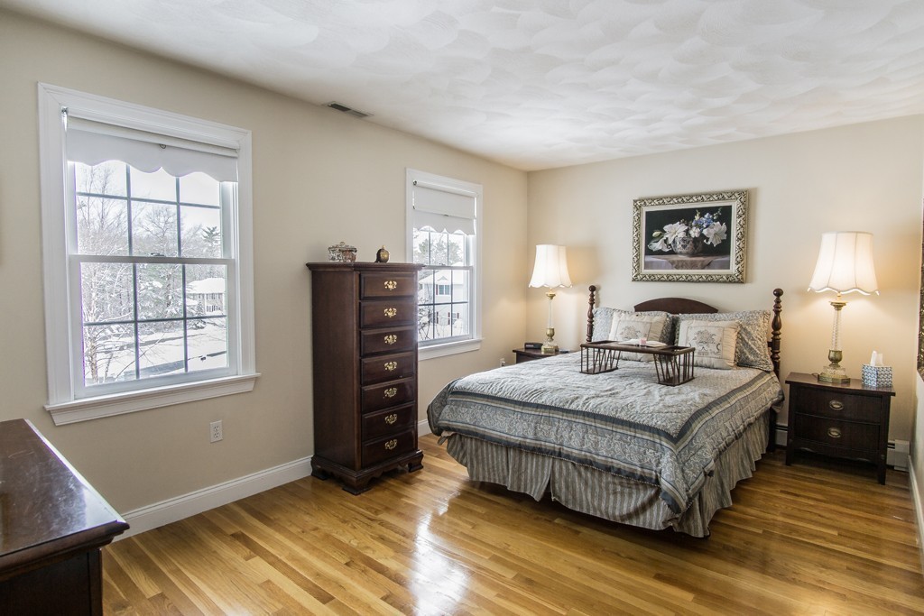 16 Somerset Drive Andover, MA 01810 - Photo 20 of 30 a bedroom with a bed and wooden floor