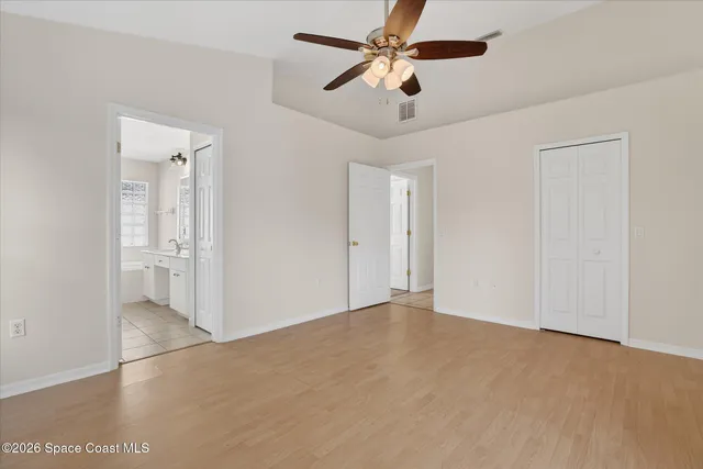 a view of an empty room