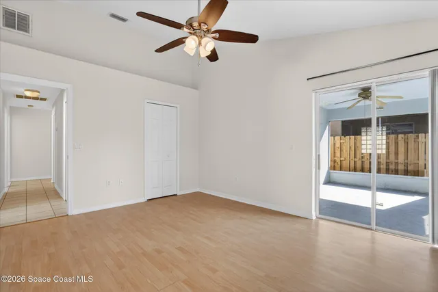 wooden floor in an empty room