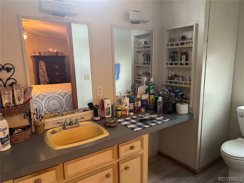 1092 Saunders Lane Meherrin, VA 23954 - Photo 11 of 19 a bathroom with a sink and a mirror