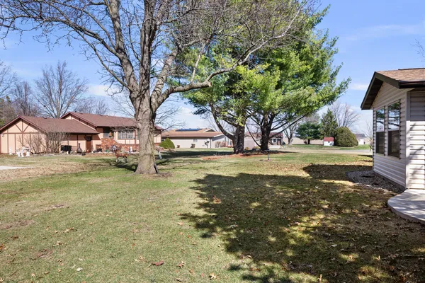 a view of yard with tree s