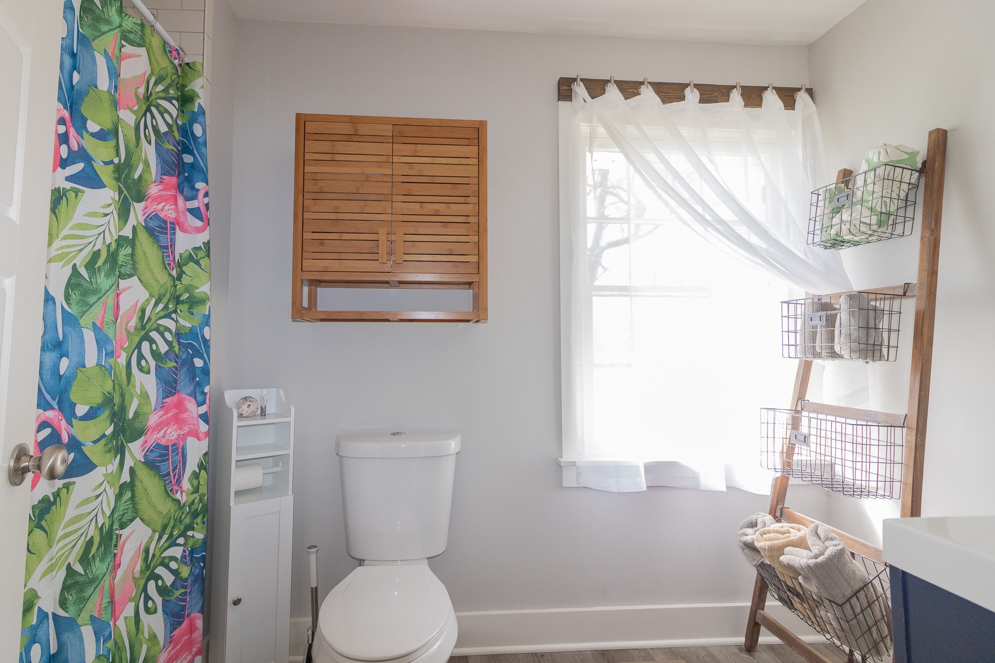 555 Lindsley Road Lebanon, TN 37090 - Photo 22 of 31 a bathroom with a toilet and a shower curtain