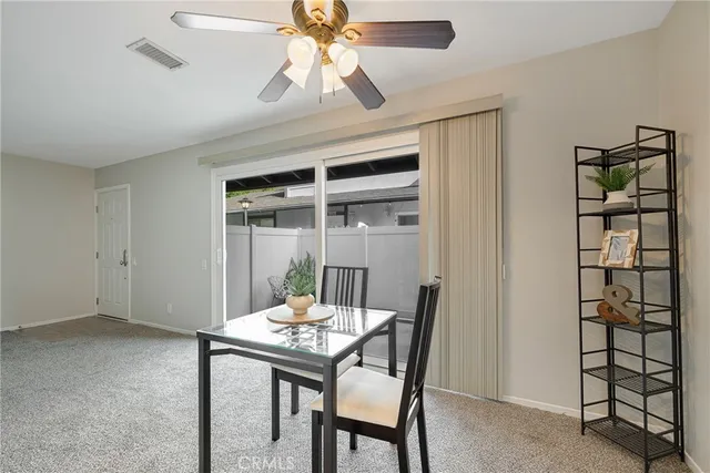a view of a hallway with a white door