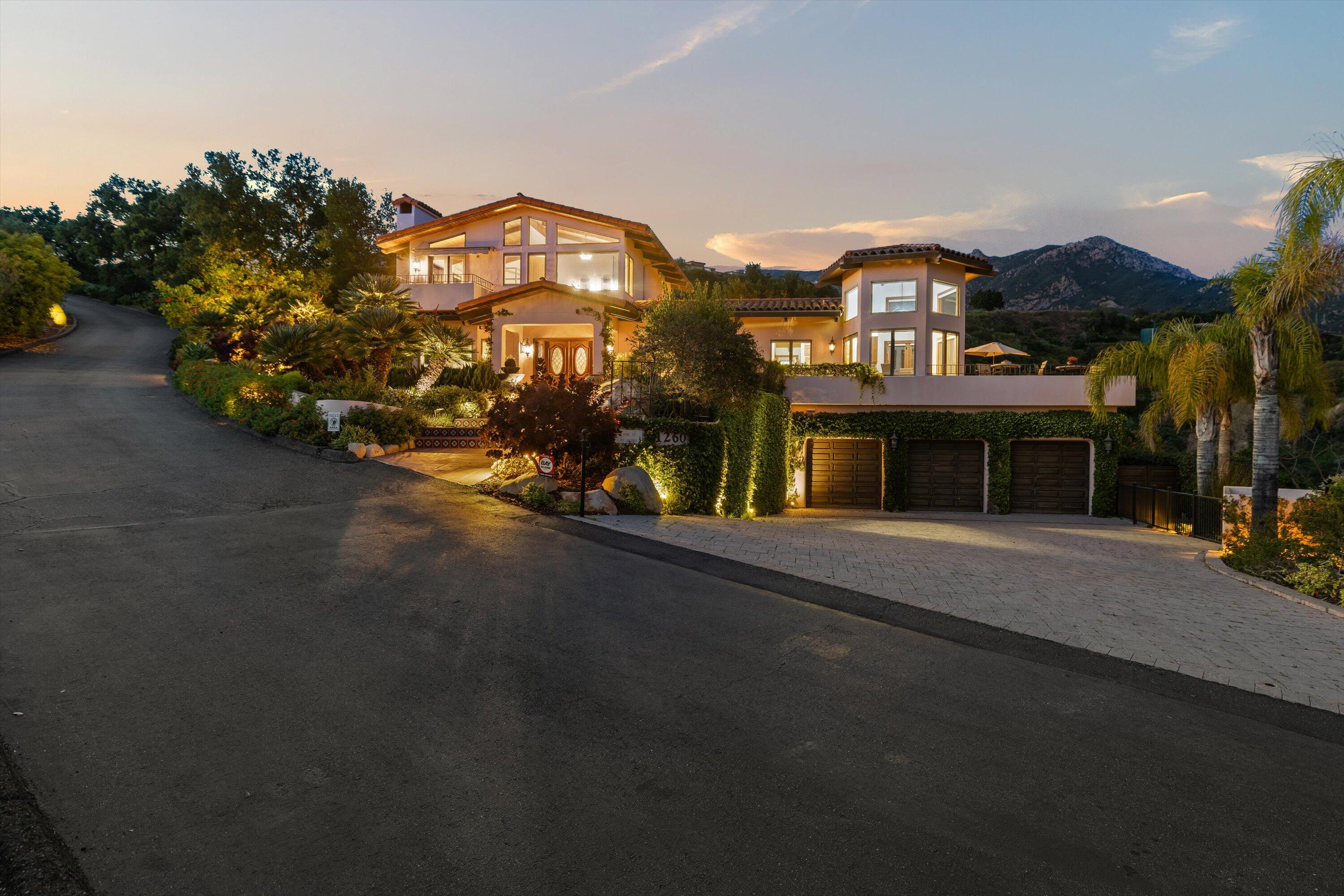 1260 Northridge Road Santa Barbara, CA 93105 - Photo 43 of 46 Front_Twilight1_1260 Northridge