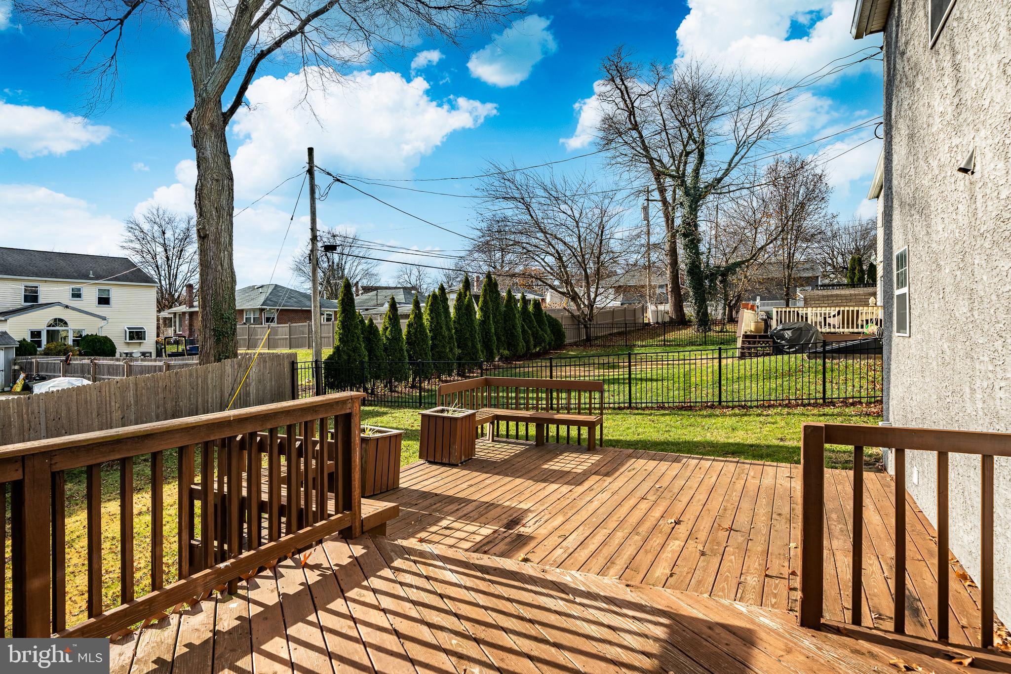 421 East Eagle Road Havertown, PA 19083 - Photo 41 of 49 a view of a deck with a yard