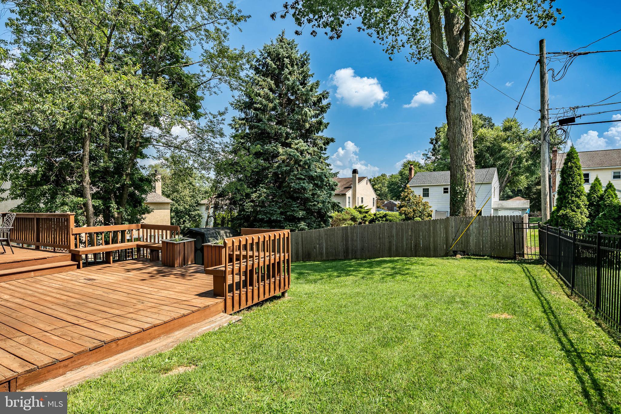 421 East Eagle Road Havertown, PA 19083 - Photo 44 of 49 a view of a backyard with sitting area and garden