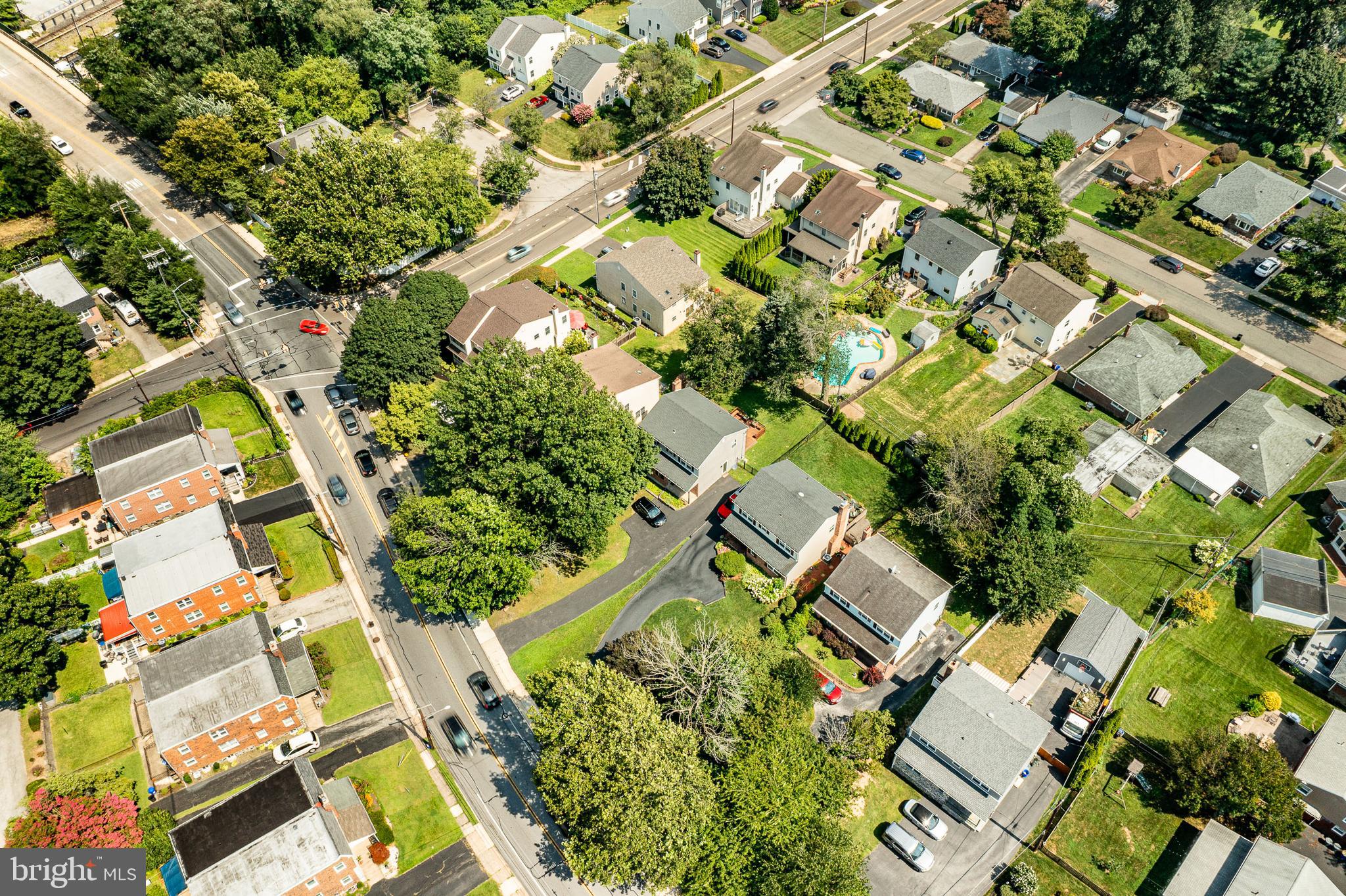 421 East Eagle Road Havertown, PA 19083 - Photo 49 of 49 an aerial view of residential houses with outdoor space