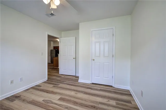 wooden floor in an empty room