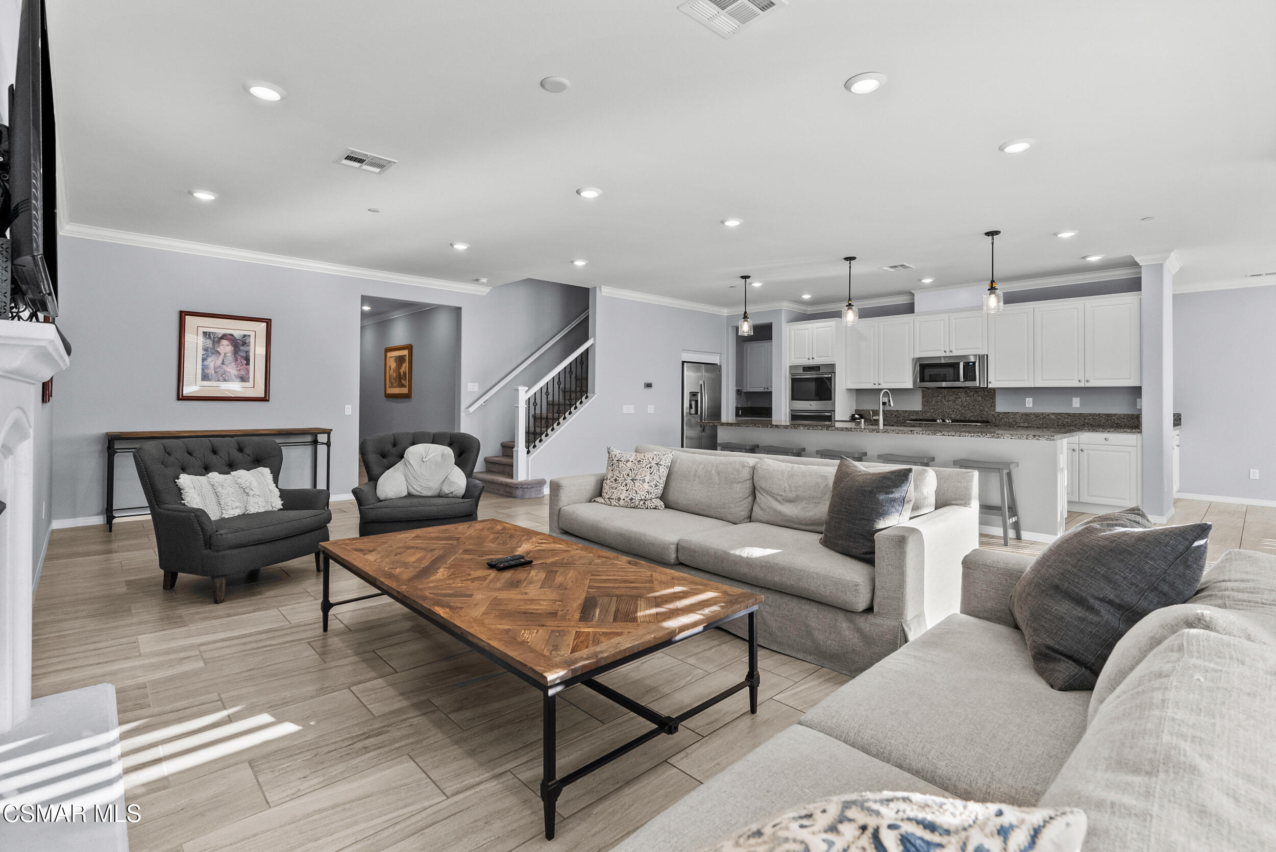 161 White Bark Lane Simi Valley, CA 93065 - Photo 28 of 83 a living room with furniture and a rug