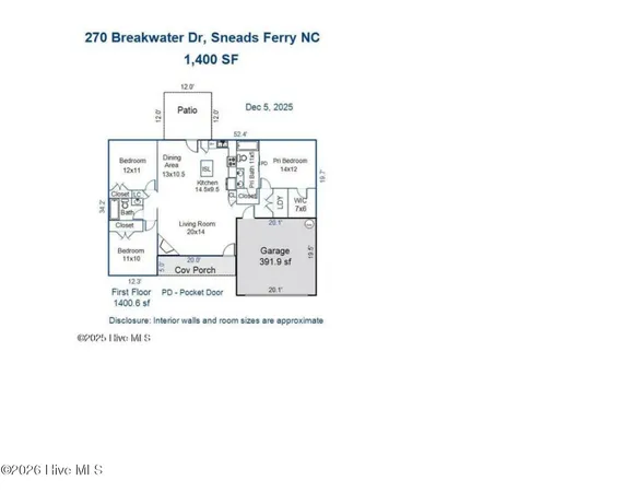 $2,175 | 270 Breakwater Drive, Sneads Ferry, NC 28460