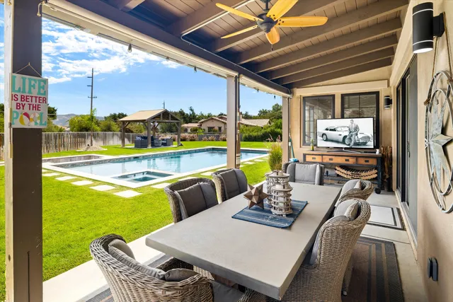 a view of city and mountain