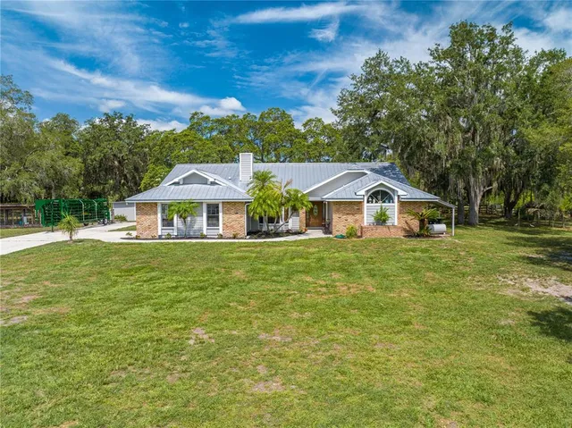 a area with a table and a clock