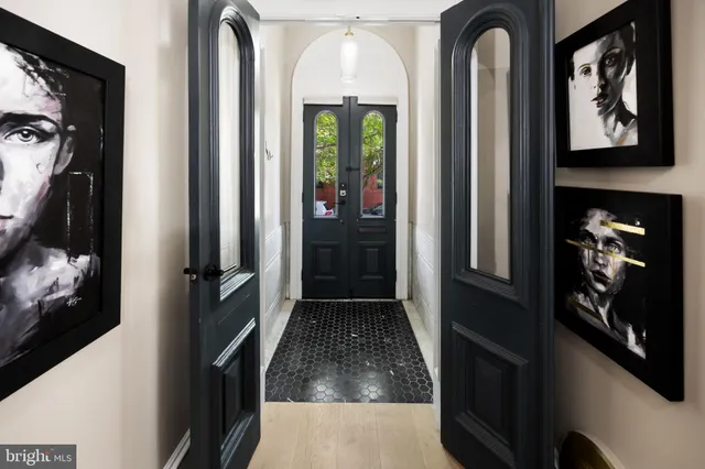 a view of an entryway door
