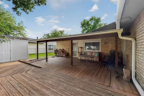 a view of a house with a patio