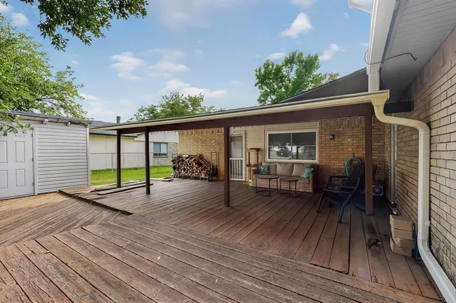 a view of a house with a patio