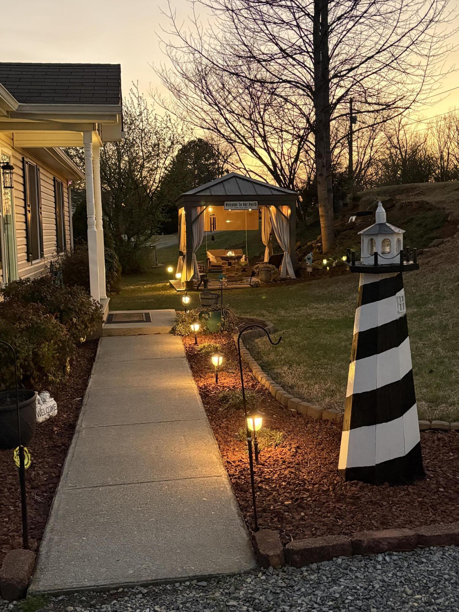 1236 Carroll Road Goodview, VA 24095 - Photo 62 of 65 carroll rd-lighted walkway