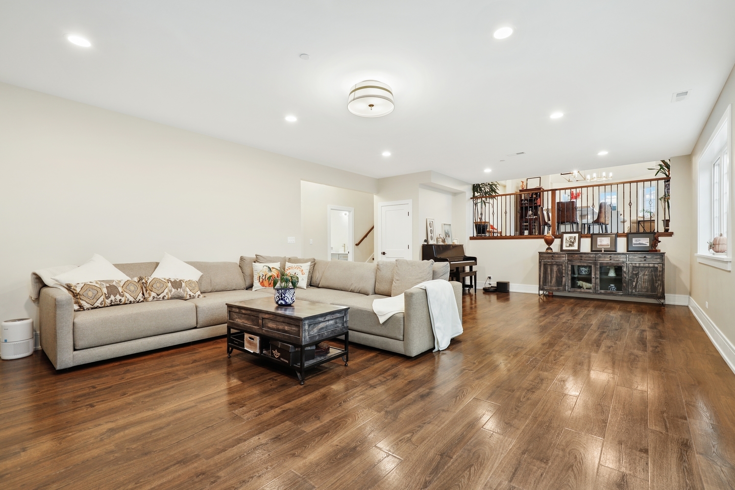 8318 West 91st Street Hickory Hills, IL 60457 - Photo 19 of 29 a living room with furniture and a wooden floor