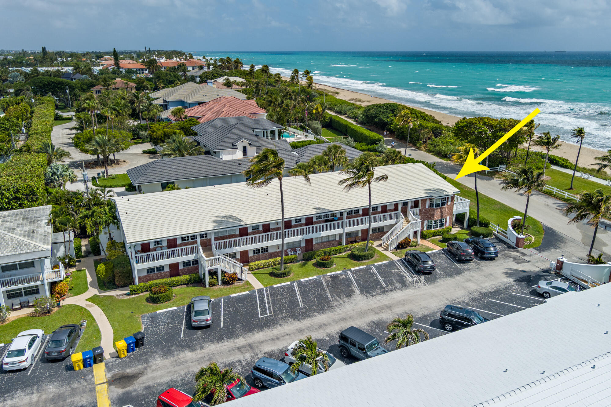 5505 North Ocean Boulevard, Unit 15204 Ocean Ridge, FL 33435 - Photo 29 of 34 an aerial view of a house with a garden and lake view