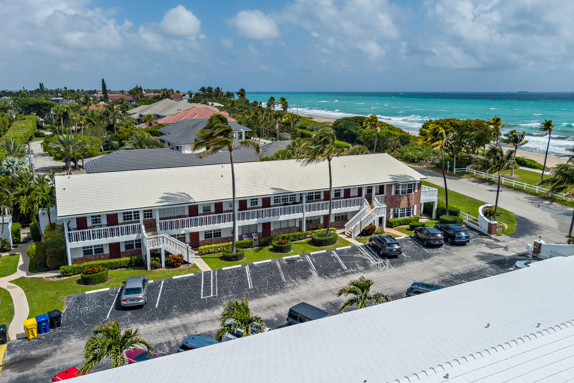 5505 North Ocean Boulevard, Unit 15204 Ocean Ridge, FL 33435 - Photo 32 of 34 an aerial view of a house with porch and outdoor seating